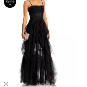 BCBGMAXAZRIA Tulle Corset Essential Gown - US Size 4